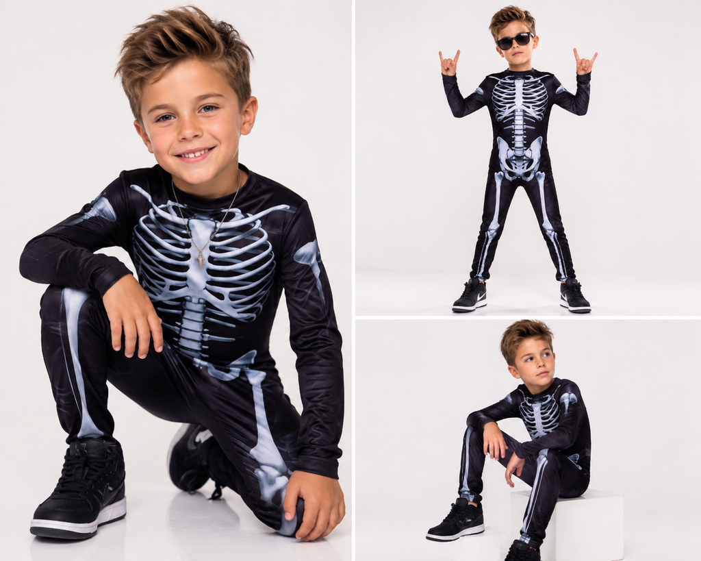 Glow Bones Skeleton Costume